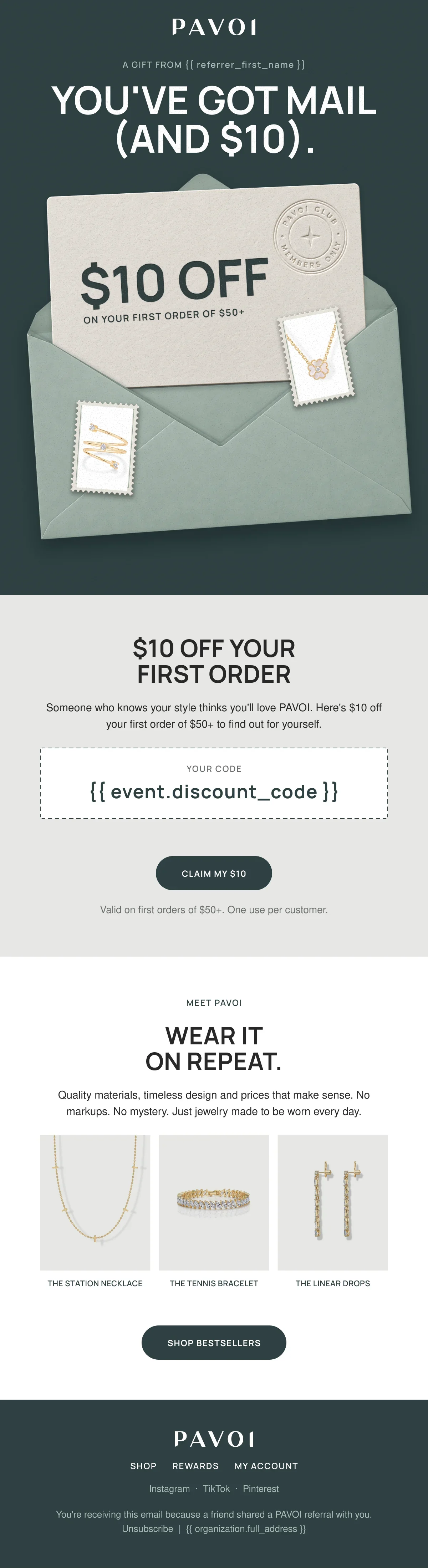 PAVOI referral recipient email, full length